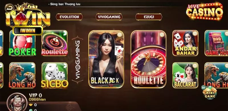 Điểm tên những thế mạnh nổi bật của Casino tại iWin