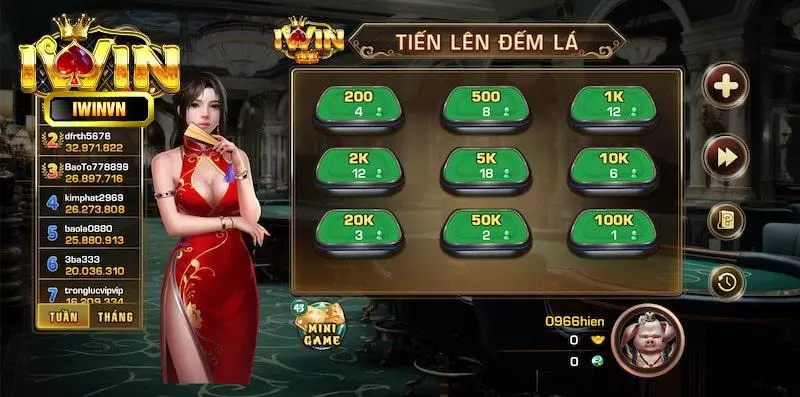 Sản phẩm đắt khách top 1 tại sảnh Game bài iWin